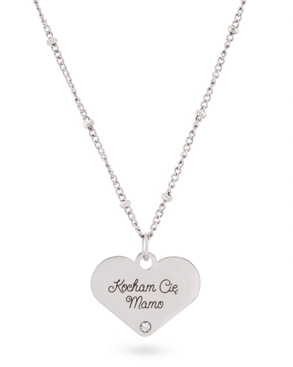 kocham cie mamo naszyjnik srebrny z grawerem.jpg