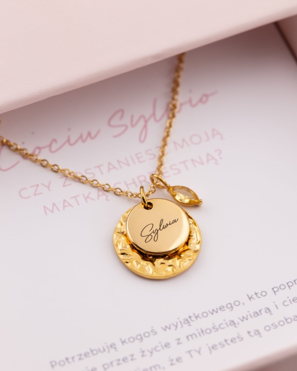 naszyjnik dla matki chrzestnej z grawerem i cyrkonią.jpg