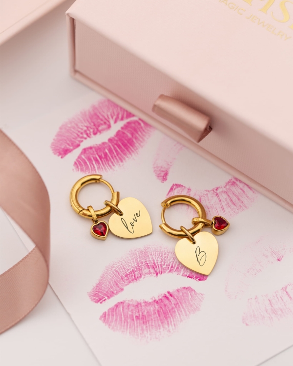 kolczyki serca z grawerem inicjały lub twój tekst serduszko dla niej na walentynki.jpg