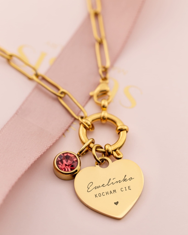 naszyjnik pancerka serce w grawerem prezent walentynkowy dla niej.jpg